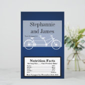 Papier Microwave Popcorn Wrapper Navy Blue Double Bike (Debout devant)