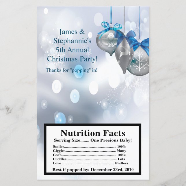Papier Microwave Popcorn Wrapper Winter Snowflake Ornamen (Devant)
