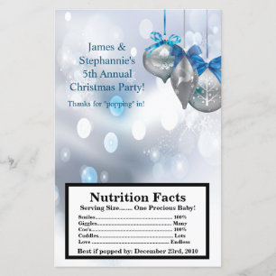 Papier Microwave Popcorn Wrapper Winter Snowflake Ornamen