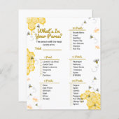 Papier Miel Baby shower d'abeilles Qu'est-ce qu'il y a da (Devant / Derrière)