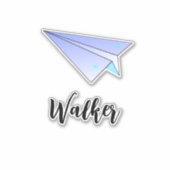 Papier mignon Avion & Nom Étiquette Valise de voya (Devant)