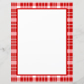 Papier mignon rouge plaid (Devant)