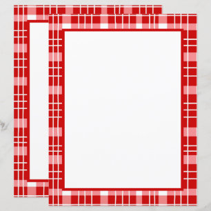 Papier mignon rouge plaid