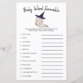 Papier Mignonne fille Fantôme Baby Word Scramble Jeu (Devant)