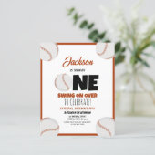 Papier Mignonne moderne Baseball Budget 1er anniversaire  (Debout devant)