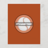 Papier Mignonne moderne Baseball Budget 1er anniversaire  (Dos)