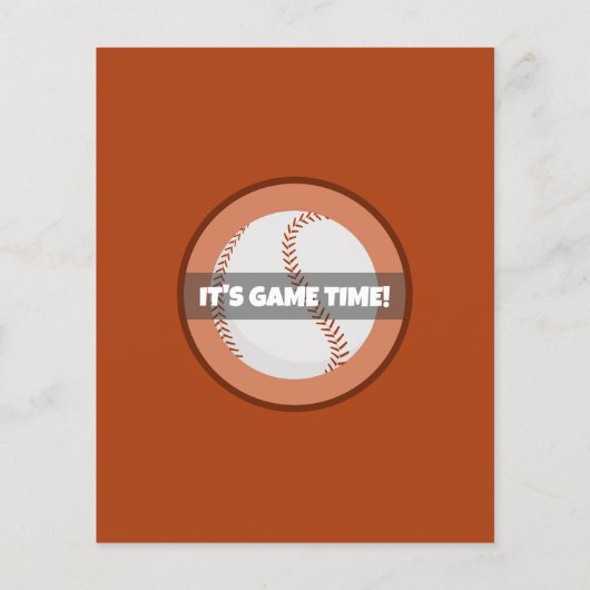 Papier Mignonne moderne Baseball Budget 1er anniversaire  (Dos)
