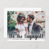 Papier Mignonne Nous Sommes Engagés Fiançailles Photo Fai (Devant / Derrière)