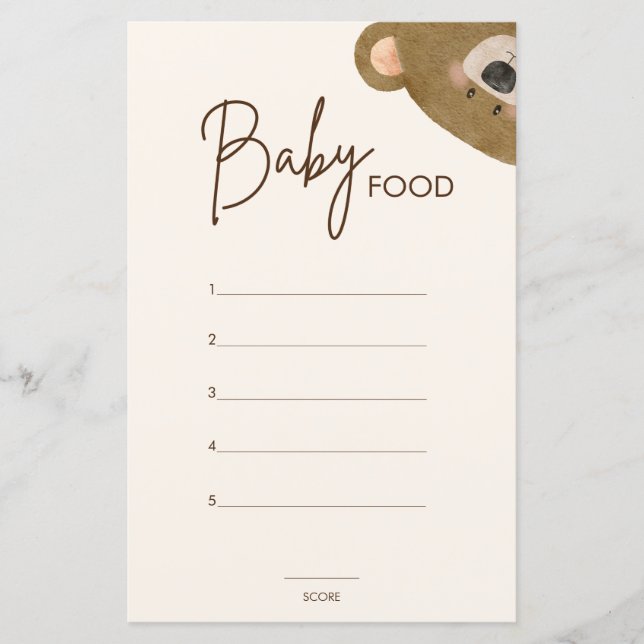 Papier Mignonne Ours Nous Pouvons Attendre Baby shower Se (Devant)