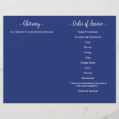 Papier Militaire USA Flag Celebration Life Funeral Progra (Dos)