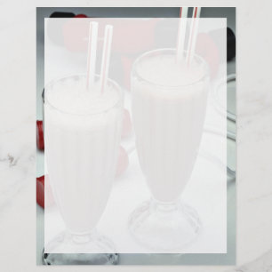 Papier Milkshakes dans des tumeurs en verre