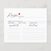 Papier Mini coeur de script moderne Bridel Douche de Brid (Devant)