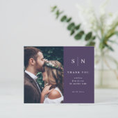 Papier Minimal et chic | Mariage photo Merci BUDGET (Debout devant)