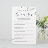 Papier Minimalisme de verdure que a dit le marié jeu (Debout devant)