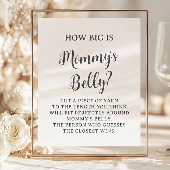 Papier Minimalist How Big is Mommy's Belly Game (Créateur téléchargé)