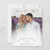 Papier Minimalist Modern Typography Script Wedding Photo (Devant)