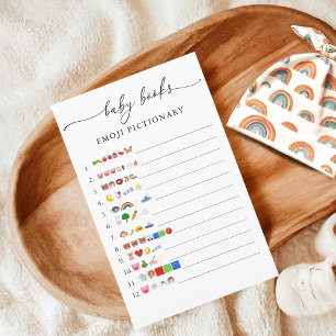Papier Minimaliste livres pour bébés Emoji jeu de piction