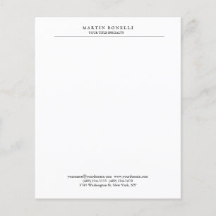 Papier Minimaliste noir et blanc professionnel