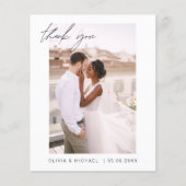 Papier Minimaliste photo Mariage budget (Devant)