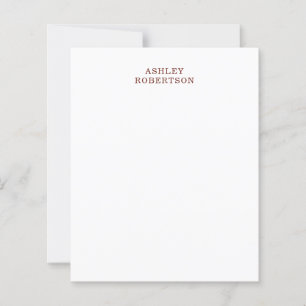 Papier Minimaliste Professionnel Moderne Simple Nom Propr