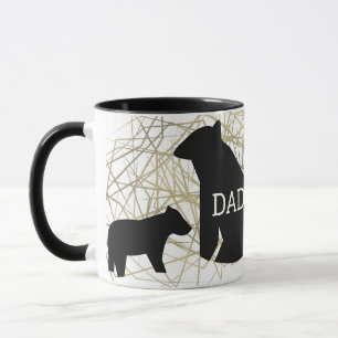 Papier Minimalistische Beer Mok Abstract Folie