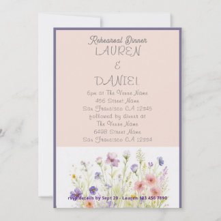 PAPIER Minimalistische tekst QR Code Bloemen bruil Kaart
