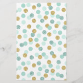 Papier Mint & Gold Baby autour du monde jeu de traduction (Dos)