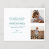 Papier Minuscule photo bleue Noël moderne (Dos)