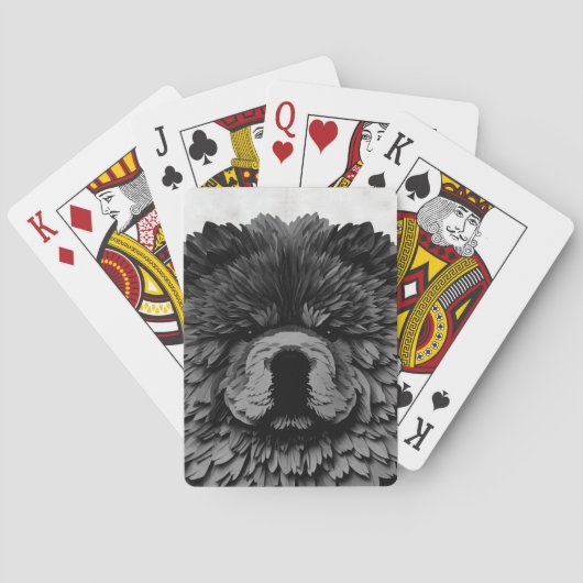 PAPIER MIRAGE Black Chow Pokerkaarten (Achterkant)