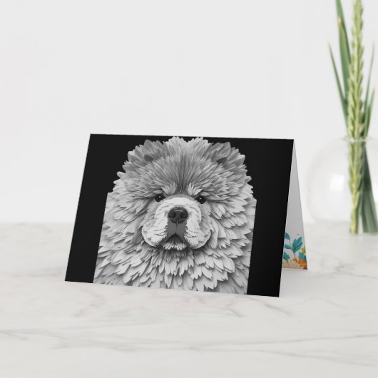 PAPIER MIRAGE blue Chow Kaart (Voorkant)