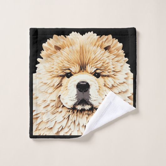 PAPIER MIRAGE Cream Chow Bad Handdoek (Wasdoekje)