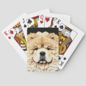 PAPIER MIRAGE Cream Chow Pokerkaarten (Achterkant)