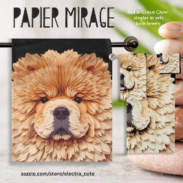 PAPIER MIRAGE Red Chow Bad Handdoek