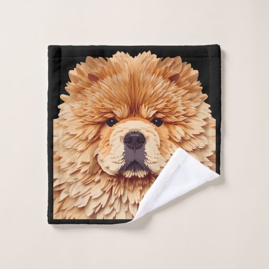 PAPIER MIRAGE Red Chow Bad Handdoek (Wasdoekje)