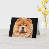 PAPIER MIRAGE Red Chow Kaart (Gele Bloem)