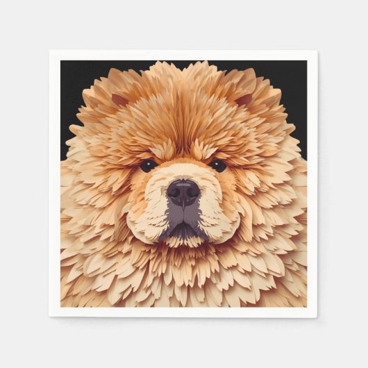 PAPIER MIRAGE Red Chow Servet (Voorkant)
