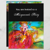 Papier MIRANDOLINA / Masques de Carnaval vénitien (Devant / Derrière)