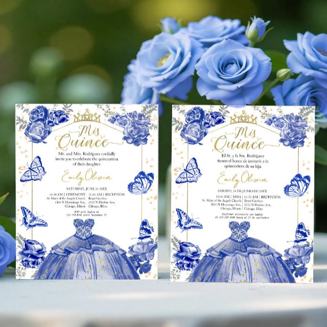 Papier Mis Québec Invitation budgétaire Bilingue Royal Bl (Créateur téléchargé)