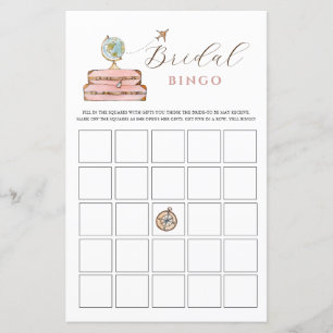 Papier Miss à Mme Fête des mariées Bingo Game