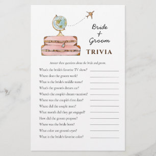 Papier Miss à Mme Fête des mariées Trivia jeux