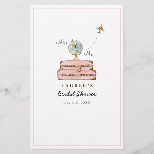 Papier Miss à Mme Fête des mariées Trivia jeux (Dos)