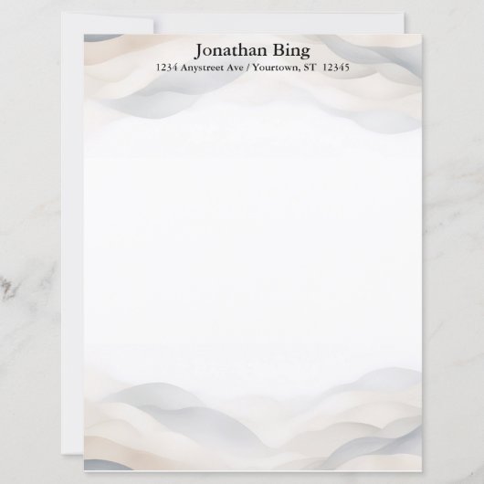 Papier Misty Hills Stationery Paper (Devant)