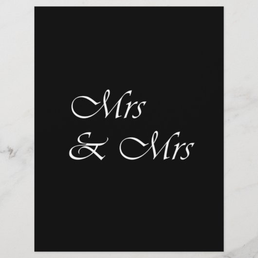 Papier Mme & Mme (Devant)