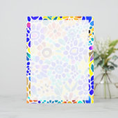Papier Mod floral coloré (Debout devant)