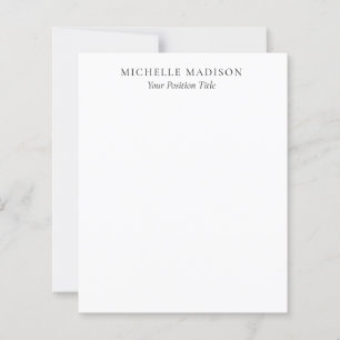 Papier Mode Nom Propre Minimaliste Tendance Professionnel