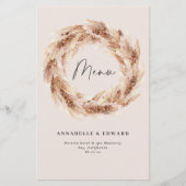 Papier Modern bohemian bohemian botanical pampas grass we (Devant)