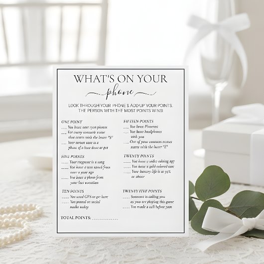 Papier Modern Botanical Bridal Shower Bingo Game