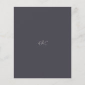 Papier Modern Charcoal Elegant Script Wedding Invitation (Dos)