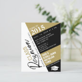 Papier Modern Diagonal School Class Reunion Invitation (Debout devant)