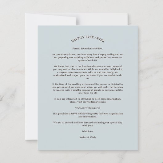 Papier Modern Grunge Background Romantic Engaged Couple (Dos)